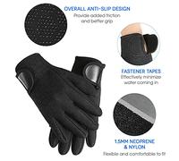 HUIOP 1.5mm Neoprene Diving Gloves Women Men Anti-slip Snorkeling Gloves for Snorkeling Swimming Surfing Sailing Kayaking,Wetsuit Gloves
