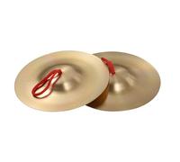 HUIOP 1 Pair 5.8 Inch Brass Small Mini Hand Cymbals Gong Band Rhythm Beats Percussion Copper Musical Instrument for Opera and Military Drums Hand Cymbal