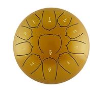HUIOP 10 Inch Steel Tongue Drum,11 Notes Hand Drum with Drum Mallet,Finger Picks,Percussion for Meditation and Yoga,10 Inch Steel Tongue Drum