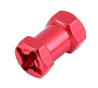 HUIOP 12mm RC Hex Wheel Hub Metal Adapter for D90 AX10 CC01 SCX10 RC Remote Control Crawler Durable Convenient Upgrade Lightweight for Hobbyists (20mm red)