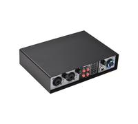 HUIOP 2-in 2-out Mixer Recording Sound Card Mixing Console Track Separation External Sound Card Computer Recording Driver Free DJ Microphone Equipment 48V Phantom Power Supply