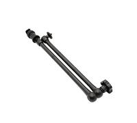 HUIOP 20 Inch Adjustable Articulating Friction Arm Aluminum Alloy 2KG Payload with Cold Shoe Universal 1/4 Screw for Flash Light Field Monitor Phone Mount Tripod Mounting