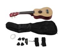 HUIOP 21 Inch Colorful Acoustic Soprano Ukulele Kit Basswood Ukelele with Carry Bag, Uke Strap Strings, Tuner