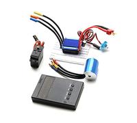 HUIOP 2435 4500KV Brushless Motor and 25A ESC Servo Programming Board Replacement for HSP Wltoys 1/16 1/18 RC Car Truck