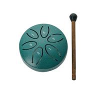 HUIOP 3 Inch Steel Tongue Drum 6 Notes Percussion Instrument Balmy Drum with Mallets for Meditation Yoga Beginners Majors Family Friends Christmas Gift Mini Hand Drum T