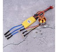 HUIOP 30A ESC Continuous 30A, Brushless Motor with T Plug and 3.5mm Banana Connector, Wonderful Replacement for the Old or Broken A2212 KV1000 / KV1400 / KV2200 Motors for Remote (A2212 KV1400)