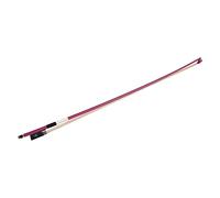 HUIOP 4/4 Violin Fiddle Bow Carbon Fiber Round Stick Ebony Frog White Horsehair Well Balanced Violin Bow,fiddle Bow,bow