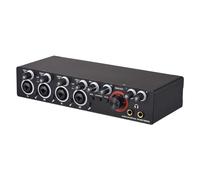 HUIOP 4-Channel Recording Sound Card with Driverless Audio Interface, 4-Input 4-Out USB Sound Card 24-bit/192kHz Phantom Power Supply 48V for