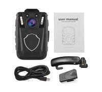 HUIOP 4K Body C with Audio and Video Recording Wearable Body Cam Camcorder LCD Sn IR Night Motion Detection Loop Recording Built-in 64GB Memory for Law Enforcement Delivery