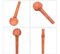 HUIOP 4Pcs Jujube Wood 4/4 Violin String Tuning Pegs, High Density, Original Color Production, Easy to Install and Use, for Medium and Violin with Great Texture, Replacement Parts
