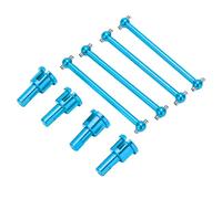 HUIOP 4pcs Metal Dog Bone Differential Joint Cups Set for Improved Steering Stability in A959 A949 A969 A979 1/18 RC Cars - Aluminum Alloy Upgrade Parts (Blue)