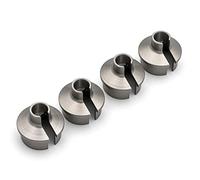HUIOP 4PCS Remote Control Shocks Absorber Spring Retainers Bottom Spring Retaining Cup Replacement for Corally Kronos 6S 1/8 Remote Control Truck Adhesivetapes Body Part,Shocks Absorber Spring