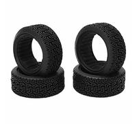 HUIOP 4Pcs Rubber RC Racing Tires High Grip Performance for 1/10 Drift Cars 68mm Diameter