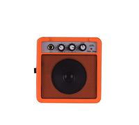 HUIOP 5W Mini Guitar Amplifier Speaker with 3.5mm and 6.35mm Inputs 1/4 Inch Output Compatible with Overdrive Volume Tone Adjustment