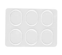 HUIOP 6 Pcs Drum Dampener Gel Pads Reduce Volume Silencers for Home Practice, Easy Installation and Portable, Ideal for Drumming Around the House, Made From Safe Silicone Material (Transparent)