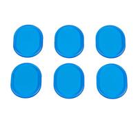 HUIOP 6 Pcs Drum Dampener Gel Pads Reduce Volume Silencers for Home Practice, Easy Installation and Portable, Ideal for Drumming Around the House, Made From Safe Silicone Material (Blue)