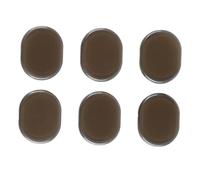 HUIOP 6 Pcs Drum Dampener Gel Pads Reduce Volume Silencers for Home Practice, Easy Installation and Portable, Ideal for Drumming Around the House, Made From Safe Silicone Material (Coffee Color)