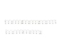 HUIOP 61-key Piano Keyboard Music Note Pad Mat Silica Gel Removable Piano Keyboard Note Labels Finger Practice Guide Silicone Strips Teaching Aid Note Chart for Beginner Student Piano Practice,61-key