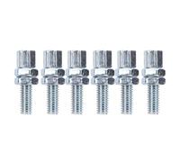 HUIOP 6PCS M6 Hollow Screw Kit, Premium Steel Alloy Hollow Screw Nut Set for Motorcycle ATV Go Kart