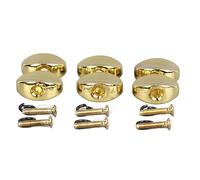 HUIOP 6Pcs Metal Guitar Tuner Knobs Replacement, Easy to Install Tuner Buttons, Stylish Tuning Pegs for Acoustic Electric Guitar, Made of Premium Metal Material with Long Service Life, (Gold)