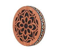 HUIOP 8"/12" Ocean Drum Ethnic Percussion Instrument Onomatopoeic Music Portable Handheld Drum Instrument Sound Therapy Relaxing Water Sound Sound Wooden Drum