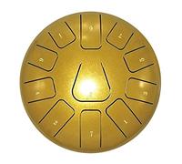 HUIOP 8 Inch Steel Tongue Drum,11 Notes Hand Drum with Drum Mallet,Finger Picks,Percussion for Meditation and Yoga,Percussion for Meditation Yoga