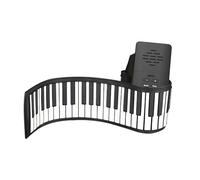 HUIOP 88 Keys Portable Piano Handroll Electronic Piano Silicone Folding Piano Home Practice Professional Electronic Piano with Speaker No MIDI Function for Travel Beginners,Piano