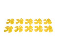 HUIOP ABS Plastic 60mm 4 Blades Propeller Kit, Replacement Propellers with 2mm Hole for Remote Control Car Model Builders (Yellow)