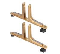 HUIOP Adjustable Movable Aluminum Alloy Screen Holder with Wheels, Strong Bearing Capacity, Easy to Assemble, Room Divider Screen Holder for Various Scenarios, Heaters, etc. (Gold)