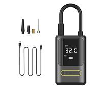 HUIOP Air Compressor,Portable Cordless Air Compressor USB Rechargeable Car Tire Inflator Power Bank Air Pump 150PSI with Digital Screen and LED