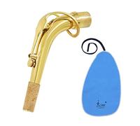 HUIOP Alto Saxophone Sax Bend Neck Brass Material 24.5mm with Cleaning Cloth Saxophone Accessory,sax neck