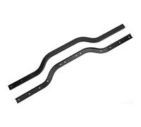 HUIOP Aluminium Alloy Durable Chassis Frame Rails for MN86 Series 1:12 RC Car, 12.4in Length, Black, 2pcs RC Model Parts for Modification