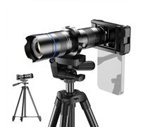 HUIOP APL-20-40XCR50 Monocular Telescope 20-40X Zoom Metal Telephoto Lens 50mm Multilayer Coating 4K HD with Tripod and Phone Clip for Bird Watching