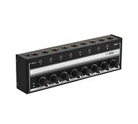 HUIOP Audio Amp.,HA800 Headphone Amplifier Audio Amp. Ultra-compact 8 Channels Mini Audio Stereo Microphone AMP. with Power Adapter
