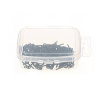 HUIOP bait screws, 100pcs 14mm Boilies Bait Screws with Oval Link Loops Swivel Carp Fishing Terminal Rig Pop Ups Tackle,oval bait screws