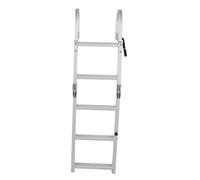 HUIOP Boat Folding Ladder, 5 Step, 200 Kg Load Capacity Marine | Pontoon Ladder, Anodized Aluminum, 5 Step Folding, 200 Kg Load Capacity, Anti Slip, Marine Yachts, Pools