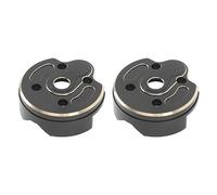 HUIOP Brass Portals, RC Car Portal Cover with Brass Portal Steering Knuckle Cap, Black Rustproof Cap Fit for Axial 1/10 Capra SCX10 III AR45P Axle, for Climbing Stability