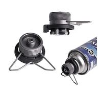 HUIOP Butane Adapter with Stable Bracket Gas Cartridge Head Conversion Adapter Nozzle Bottle Type Input Screw Type Lindal Valve Output,Butane Gas Cartridge Adapter