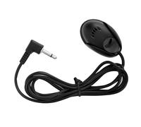 HUIOP Car Microphone, Omnidirectional Pickup Pattern, Wear-Resistant ABS, 3.5mm Stereo Plug, Stick with Sun Visor or Rear View Mirror, Receive Sound From Short Distance, 1.2m