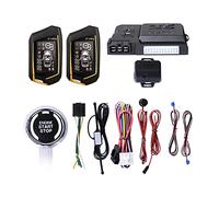 HUIOP Car Remote Starter,Car Anti-Theft Alarm Remote Starter System PKE Keyless Entry BT Remote Engine Starter Central Lock Kit 2-Way Vibration Alarm Support APP Control with 2 Remote Controller