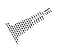 HUIOP Clarinet Repair Parts Stainless Steel Kit for Easy Maintenance At Home with 13 Rollers and 21 Screws