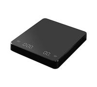 HUIOP coffee scale, Digital Coffee Scale with Timer LED Screen Espresso Scale Built-in Battery 3kg Max.Weighing 0.1g High Precision Measures in oz/ml/g Kitchen Scale for Pour Over and Drip Coffee