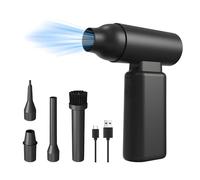 HUIOP compressed air duster,2 in 1 Compressed Air Duster and Inflator 3 Gear Adjustable 67000RPM Electric Air Duster with Brushless Motor Rechargeable Cordless Air Blower with Needle for PC Keyboard C