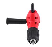 HUIOP Convenient Right Angle Drill Extension 90 Degree Adapter for Small Areas, 9.5mm Shaft Keyless Chuck, Fits 0.8mm-10mm Drill Bits