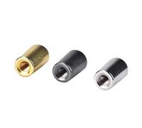 HUIOP Copper Guitar 3 Way Switch Tip, Sturdy 4mm 3.5mm Thread Knob Cap with Precision, Easy Install for EPI Electric Guitar. Alternative Inner Thread Sizes, Nice Replacement (silver+black+gold)