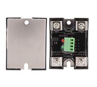 HUIOP DC AC Solid State Relay Module, Dual Channel AC Solid State Relay Module with Dual Channel DC Control, High Strength Screws, Brass Contacts, 24-480VAC, Resistant Desi (25A(BERM-SK25DA))