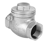 HUIOP DN20 3/4 Stainless Steel Swing Check Valve, High Pressure One Way Valve for Water,Steam, Oils,Sturdy with Good Sealing Capability, Suitable for Most Pipeline Systems,Applicable