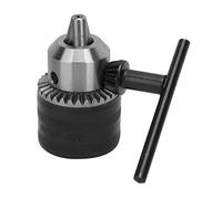 HUIOP Drill Chuck, Clamping 1.5-13mm 3/8-24UNF, Electrophoretic Paint for Anti Rust, with Anti Thrust Bearing, Stainless Steel Material for Wear, Super Accuracy and Durability, 1/4