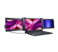HUIOP Dual Screen Monitor, 13.3 Inch Triple Screen Portable Monitor, Expansion Screen for Laptop, 1920 x 1080 Resolution, Easy Installation for Laptop