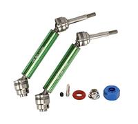 HUIOP Efficient Drive Power, Front and Rear Driveshaft Transmission, Steel Rear Drive Transmission Shaft, Direct Replacement, SLASH 1/10, Made of Steel, Aluminum Alloy, H (Green)